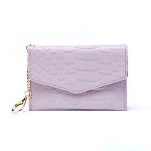 JULES KAE - Meg Credit Card Holder - Lilac Snake